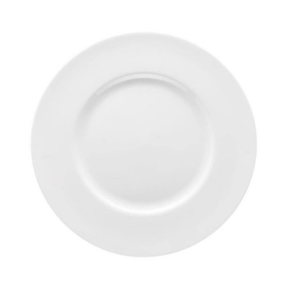 Set of 12 Rosenthal Jade Bone China Rim Plates 27cm Dinner Plate - NEW IN BOX